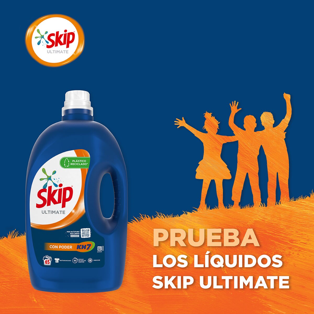 Ultimate washing machine liquid detergent KH7 power bottle 65 dose