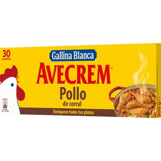 caldo de pollo bajo en grasa, sin gluten 30 pastillas estuche 300 g - Avecrem