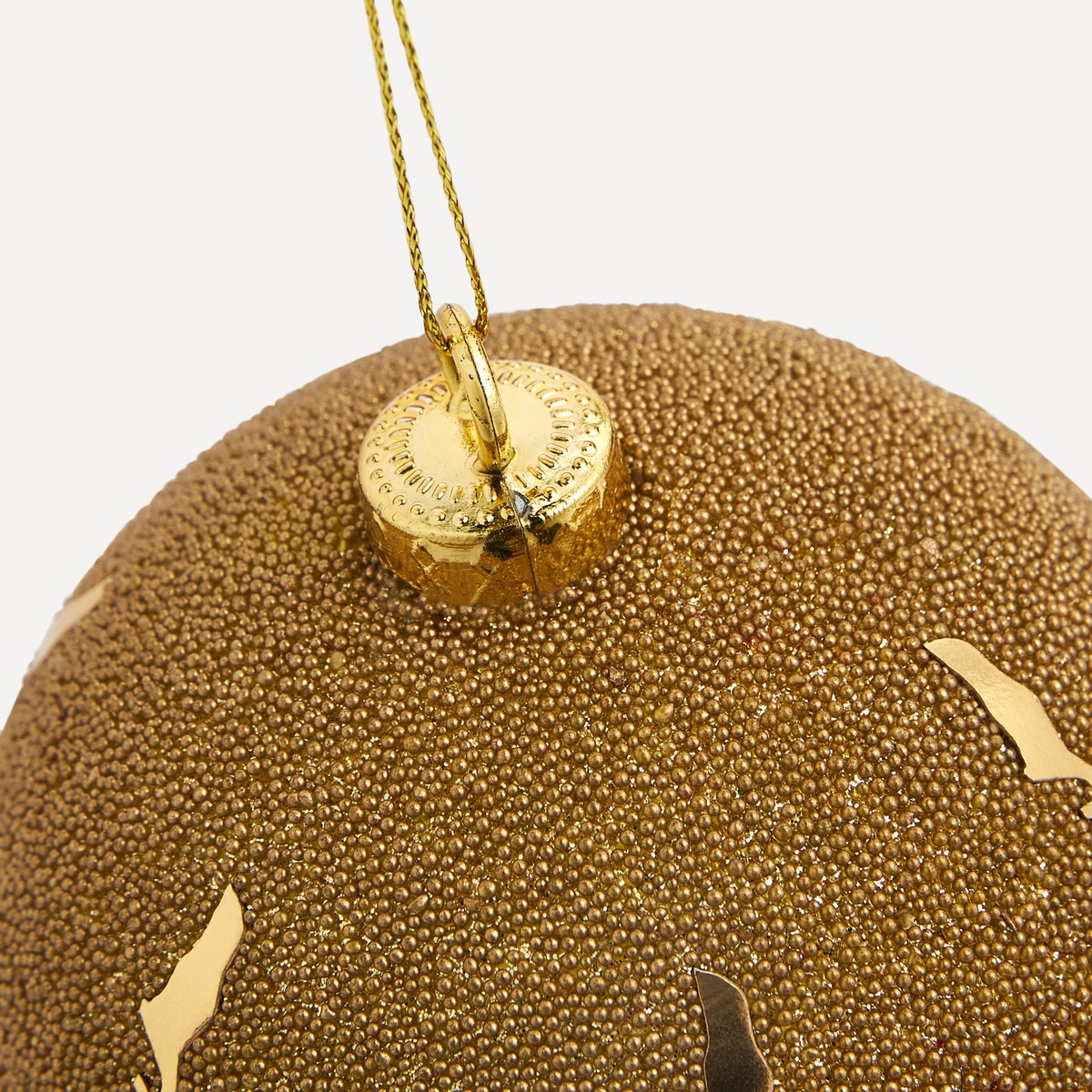 Bola granulada con ramas Navidad El Corte Inglés Oro-2