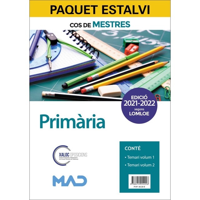 Imagen 0 de Paquet Estalvi Cos de Mestres Primària. Inclou Temaris volum 1 i 2  (Tapa blanda)