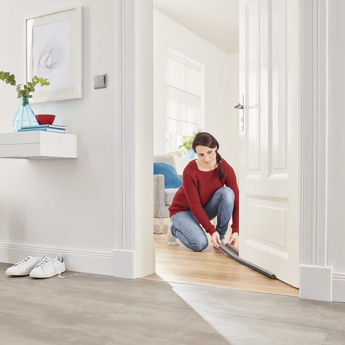 Burlete Doble Rollo PVC Negro-6