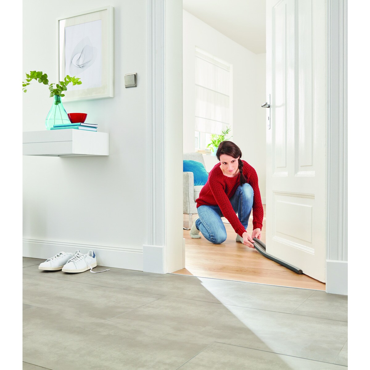 Burlete Doble Rollo PVC Negro-5