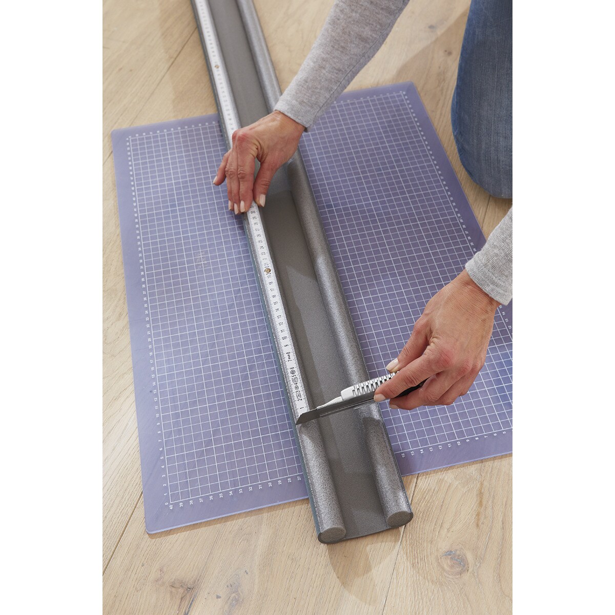 Burlete Doble Rollo PVC Negro-3