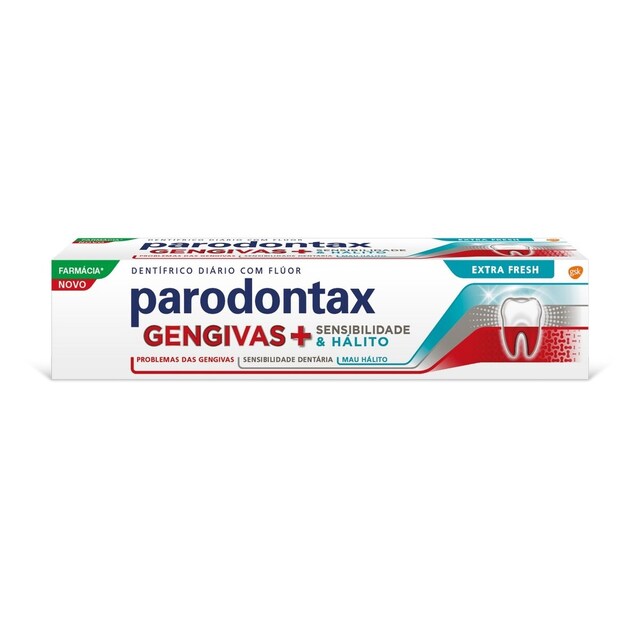 Imagem 0 de Paste Dentífrica Gengivas + Sensibilidade & Hálito Extra Fresh - 75 ml