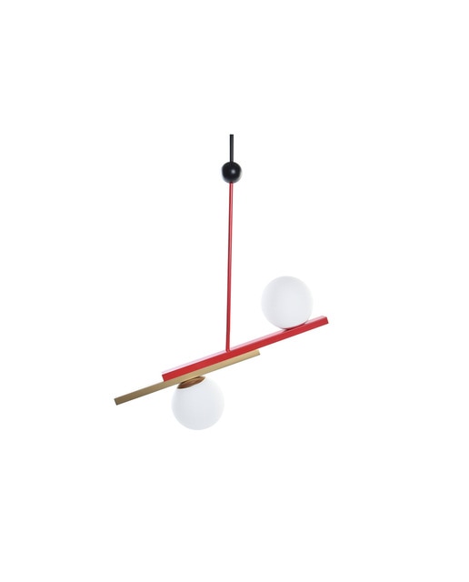 Imagen 0 de Lámpara techo metal cristal abstracto