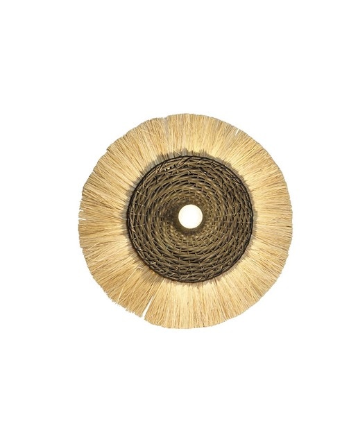Imagen 0 de Lámpara aplique jute hierro natural
