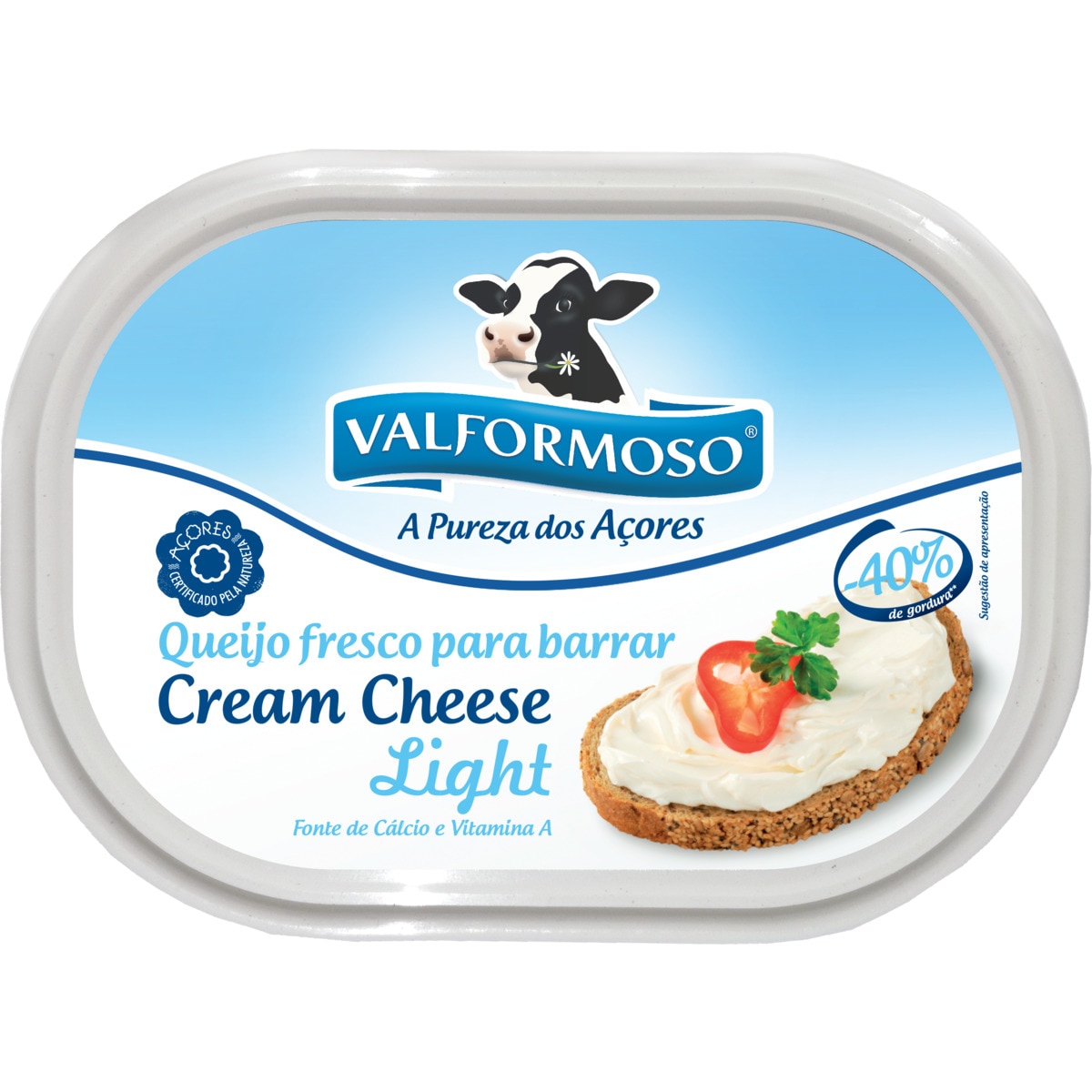 Queijo Fresco para Barrar Light embalagem 200 g