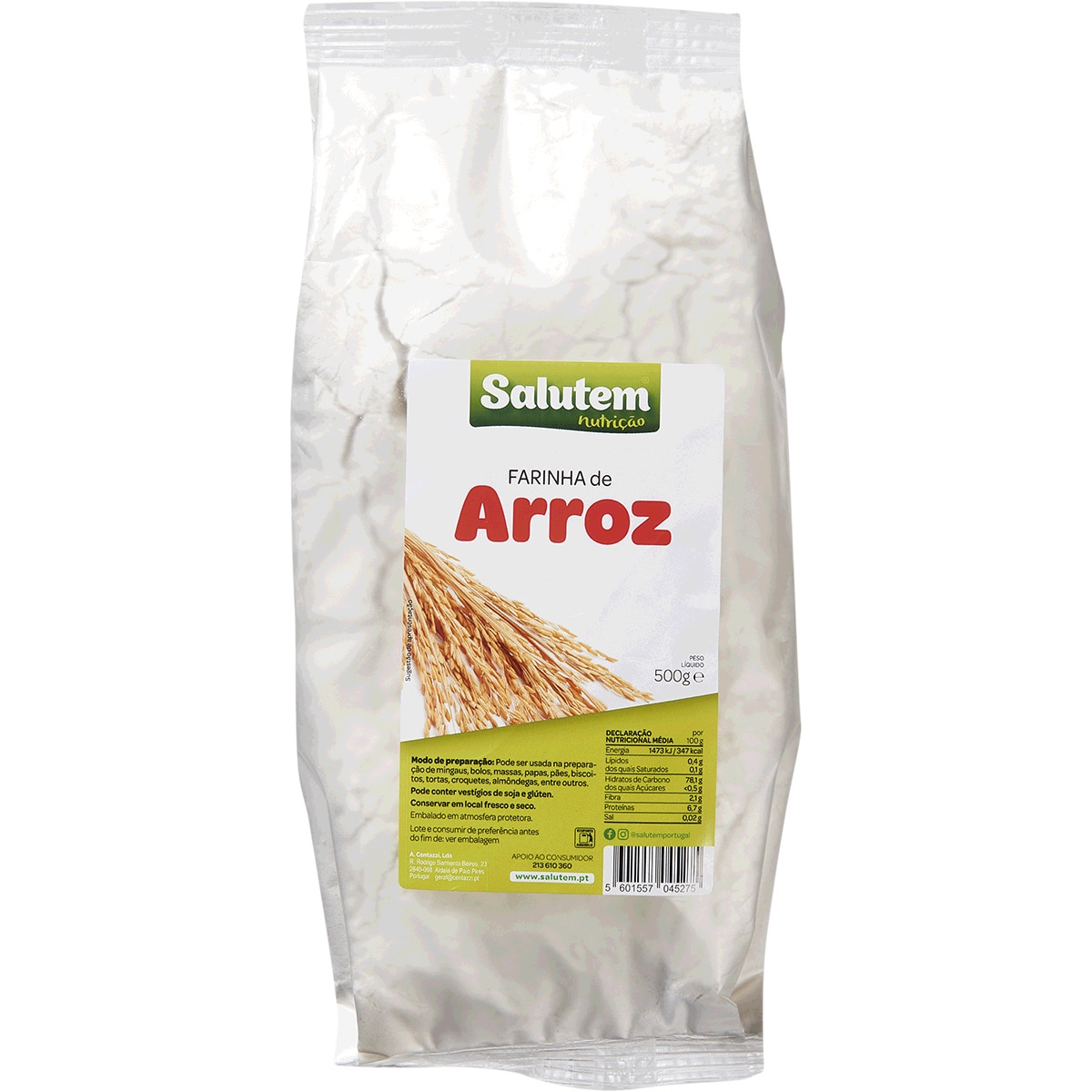 Farinha de Arroz embalagem 500 g