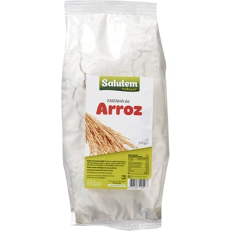 Farinha de Arroz embalagem 500 g - Salutem