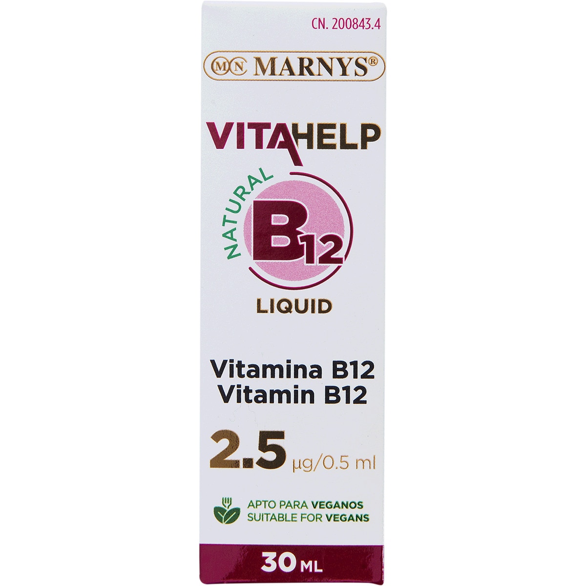 Suplemento Alimentar Vitamina Liquida B12 embalagem 30 ml