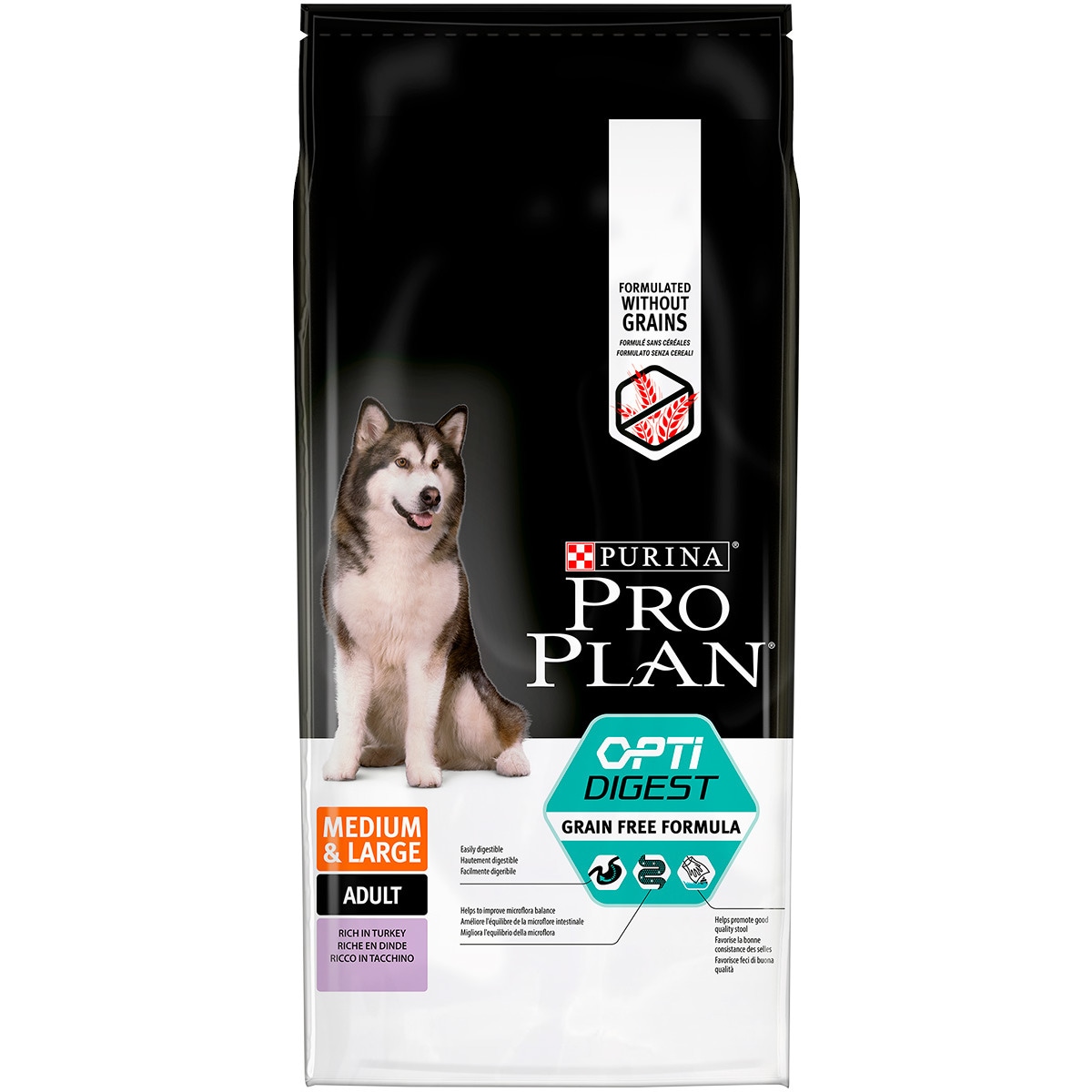 Alimento Seco para Cão Adulto Médio e Largo Opti Digest embalagem 12 kg