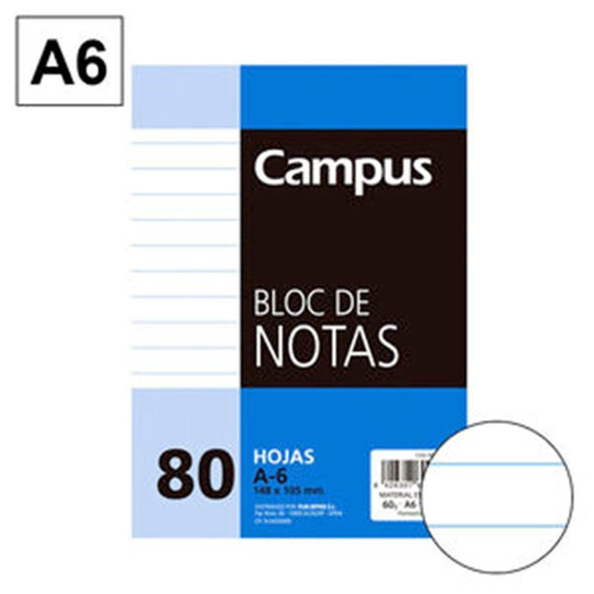 Imagem 0 de Bloco de Notas A6 Pautado