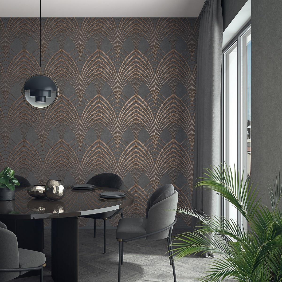 Papel de Parede Marc Cinzento-2