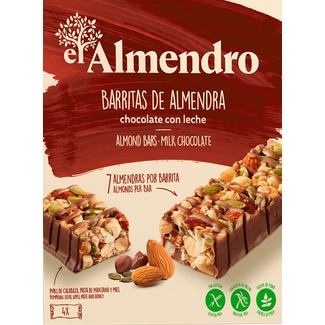 Barrita de Amendoas e chocolate de Leite embalagem 00100 g - El Almendro