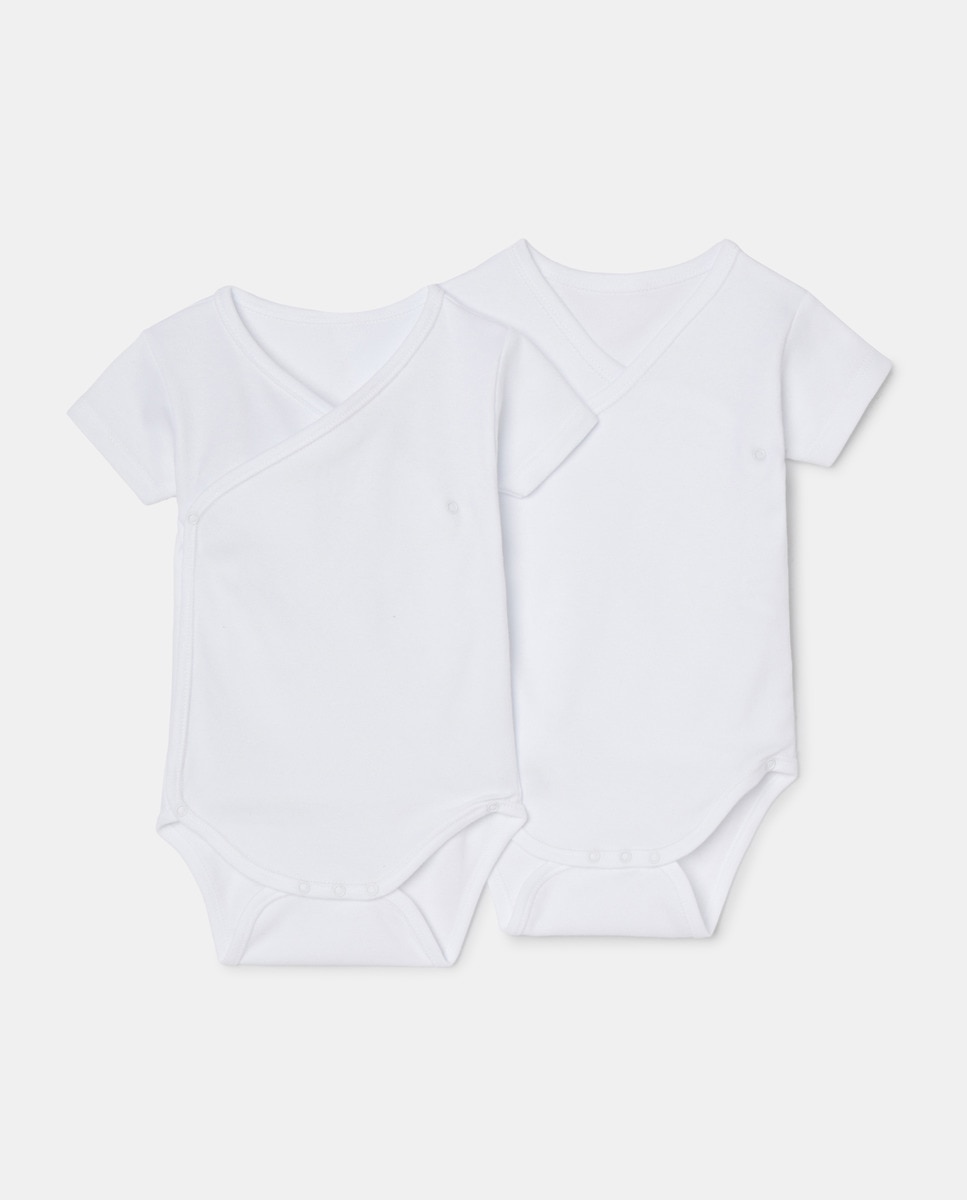 Imagem 0 de Pack de 2 Bodies Cruzados de Bebé com Manga Curta