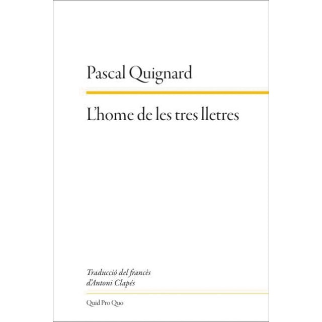 Imagen 0 de L'home de les tres lletres  (Tapa blanda)