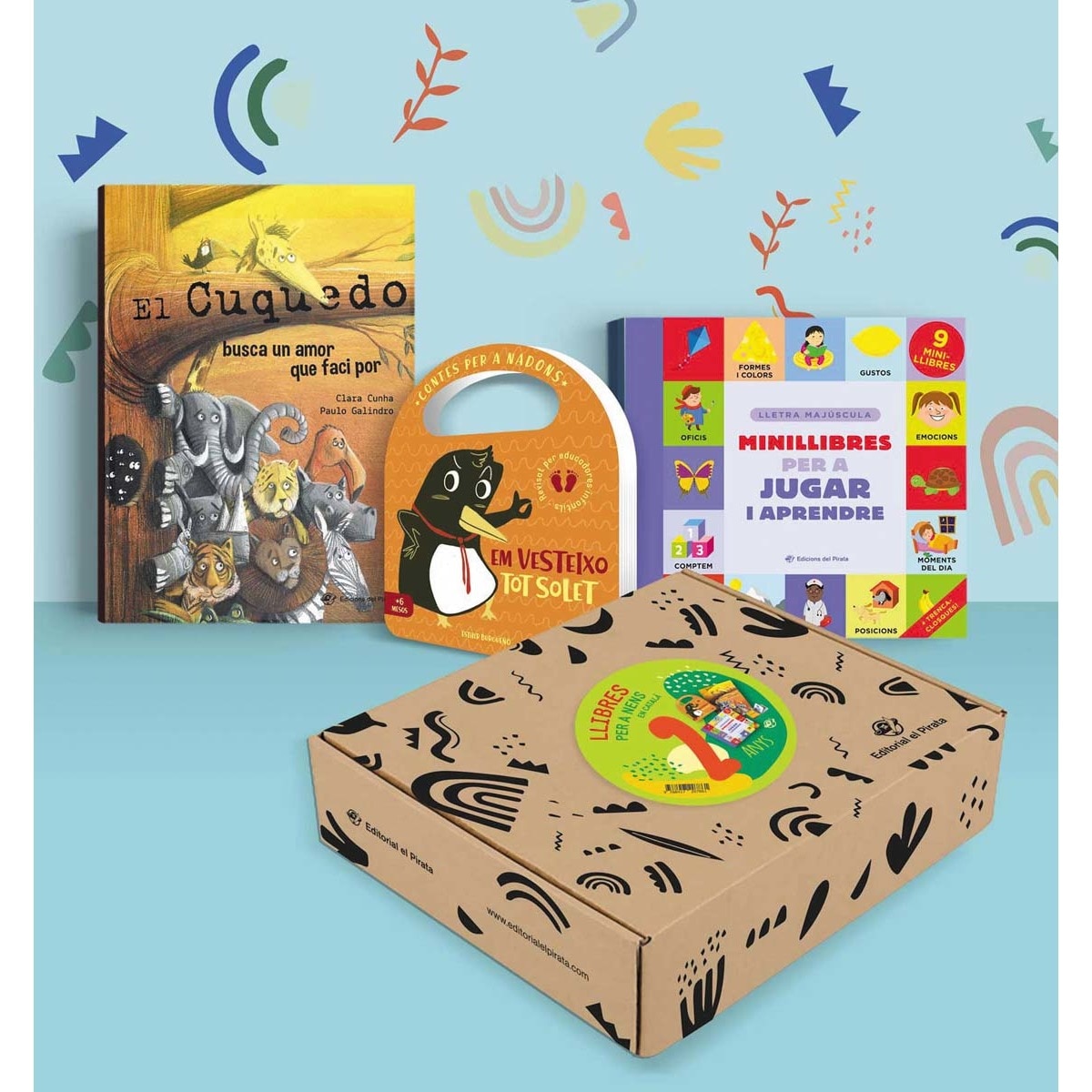 Imagem 0 de Llibres per a nens en català 2 anys: Lot de 3 llibres per a regalar a nens de 2 anys.
