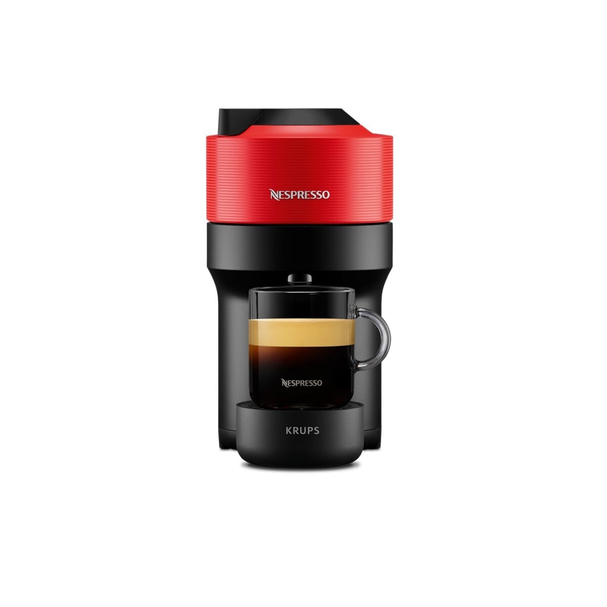 Cafetera de cápsulas Nespresso Krups Vertuo Pop para cápsulas Nespresso Vertuo Rojo-2