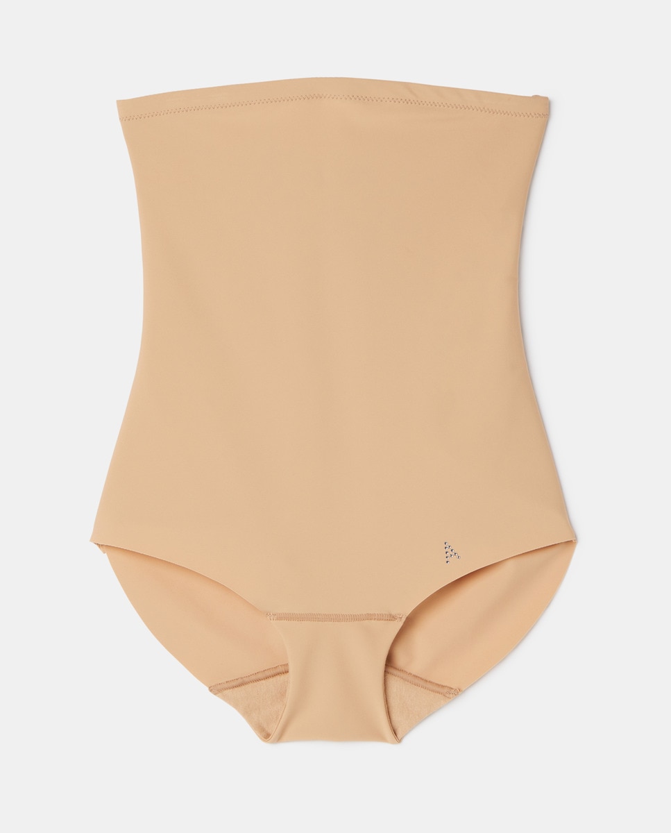 Cueca adelgaçante de cintura subida Culte Beaute Bege-3