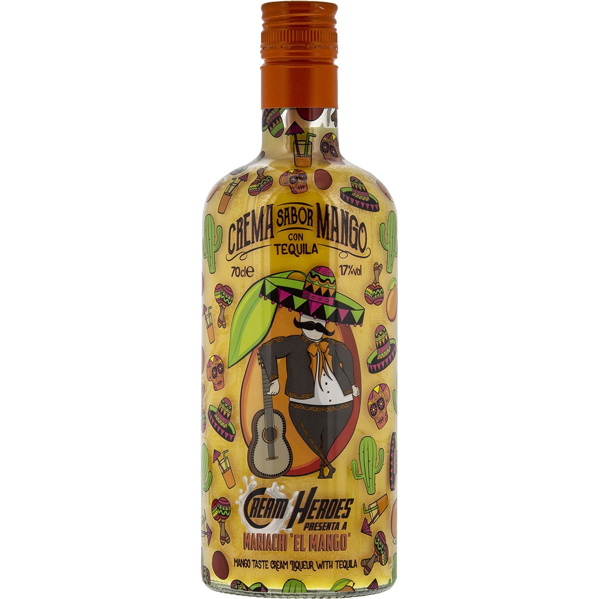 Mariachi 'El Mango' licor de crema de mango con tequila botella 70 cl
