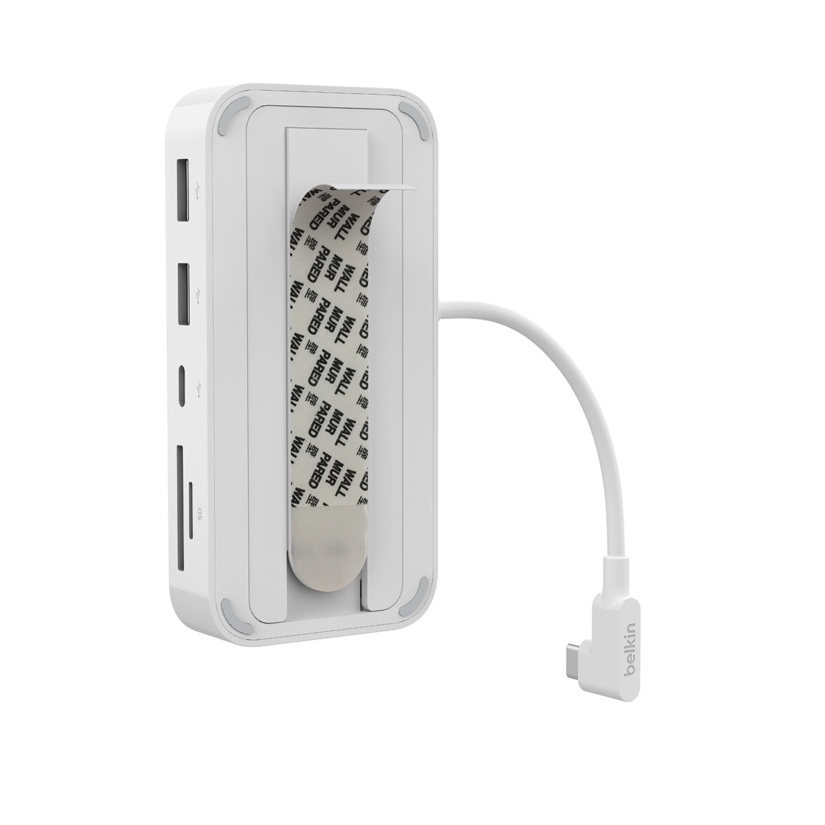 Hub Belkin USB-C multipuerto 6 en 1 con soporte Blanco-5