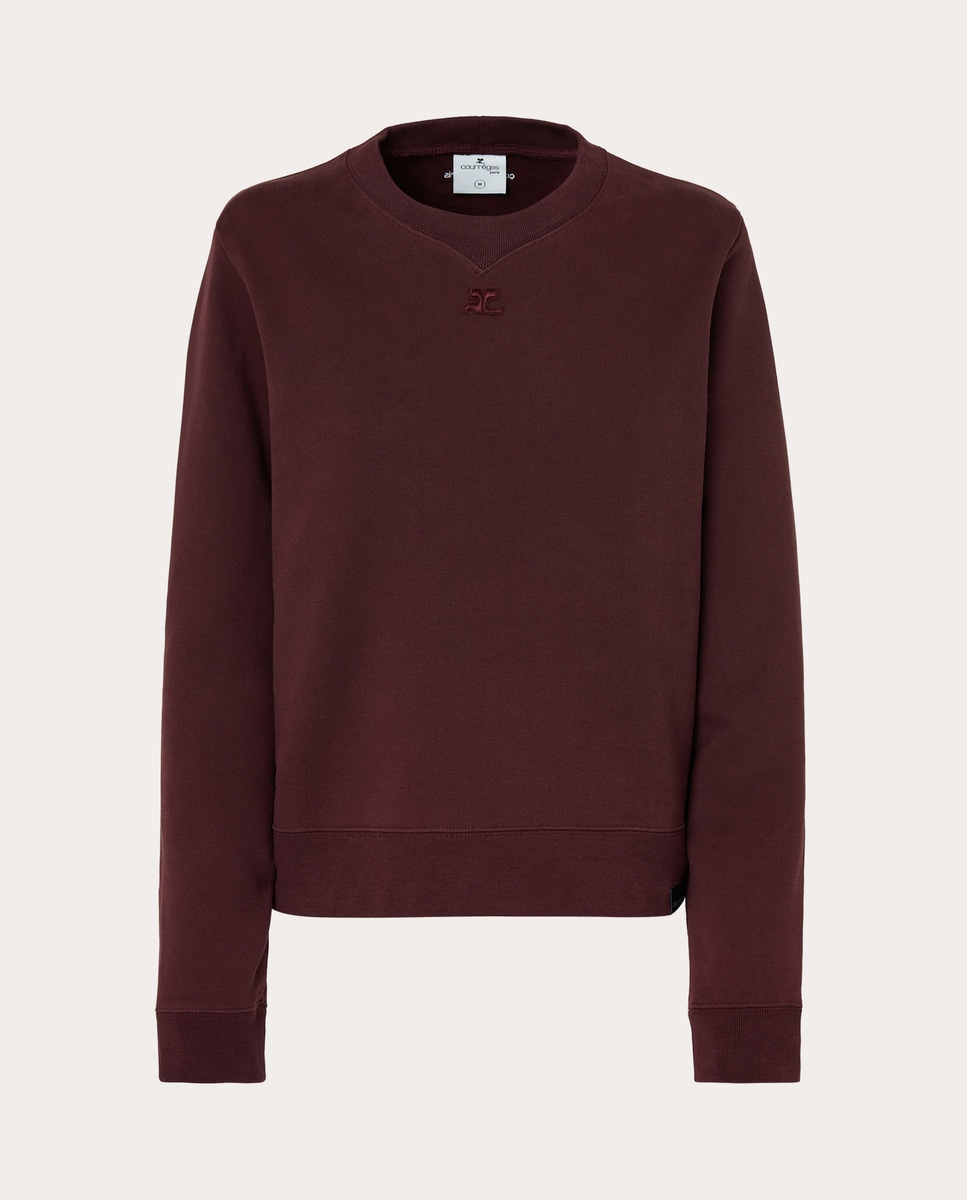 Sudadera de algodón Burdeos-1