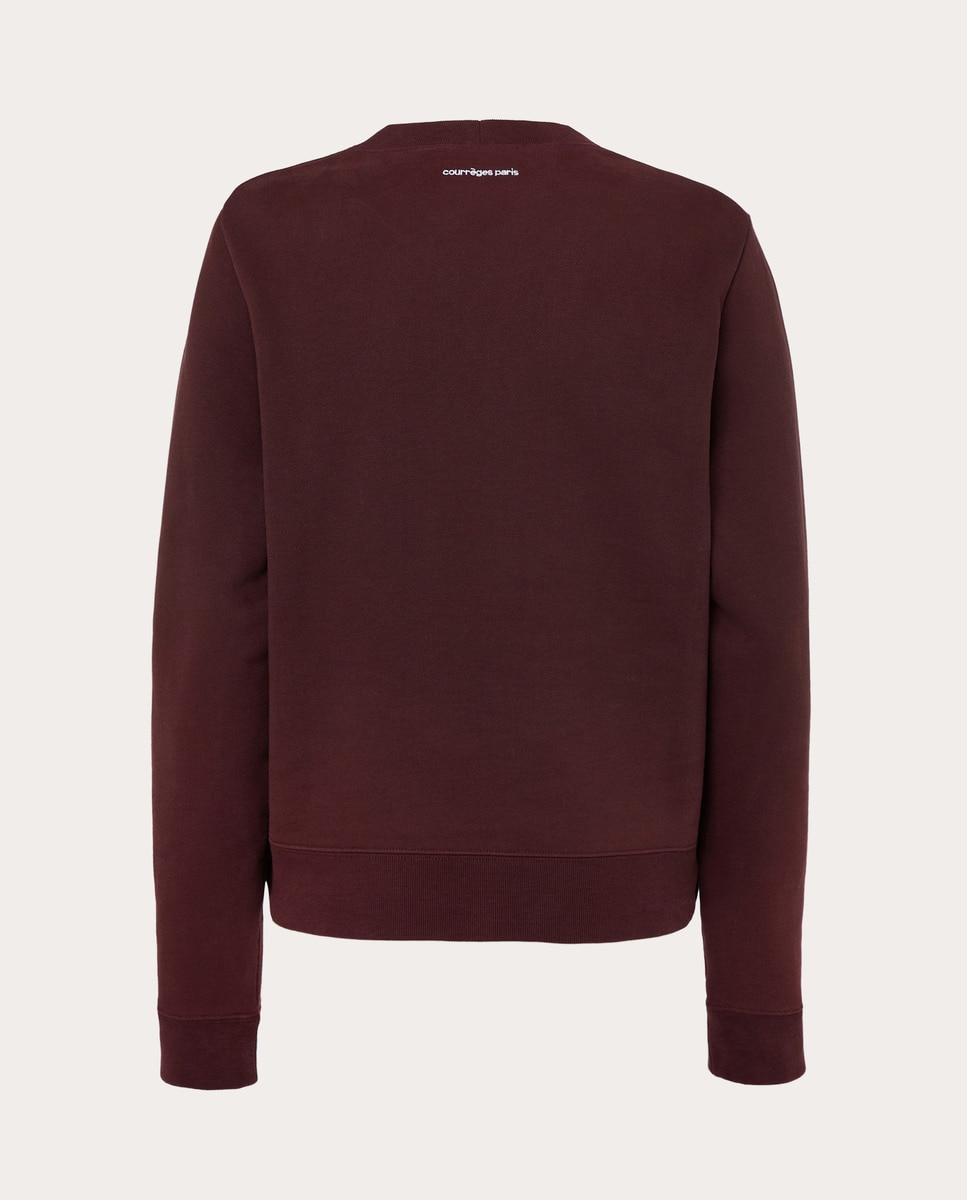 Sudadera de algodón Burdeos-2