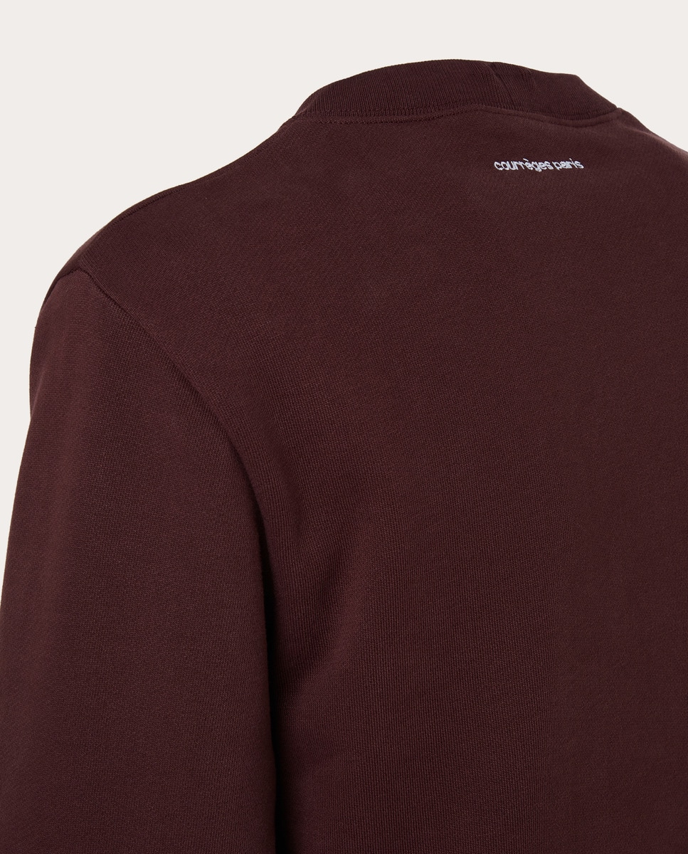 Sudadera de algodón Burdeos-5