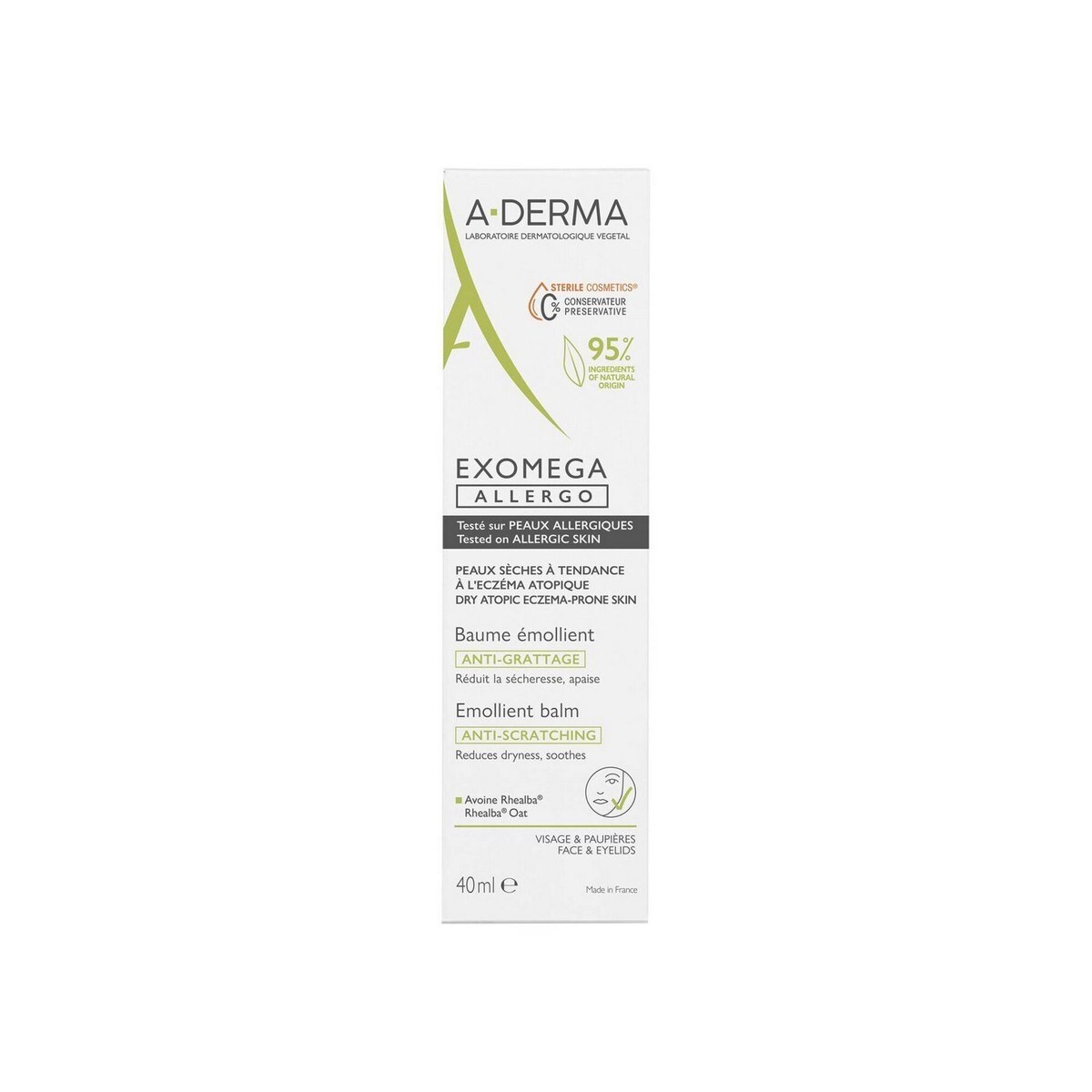 Bálsamo Emoliente Pele Seca Exomega Allergo - 40 ml 2
