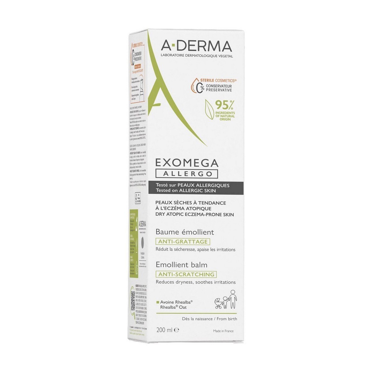 Bálsamo Emoliente Pele Seca Exomega Allergo - 200 ml 2