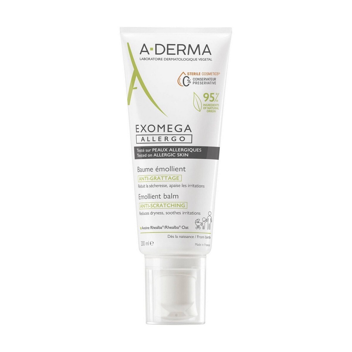 Bálsamo Emoliente Pele Seca Exomega Allergo - 200 ml 1