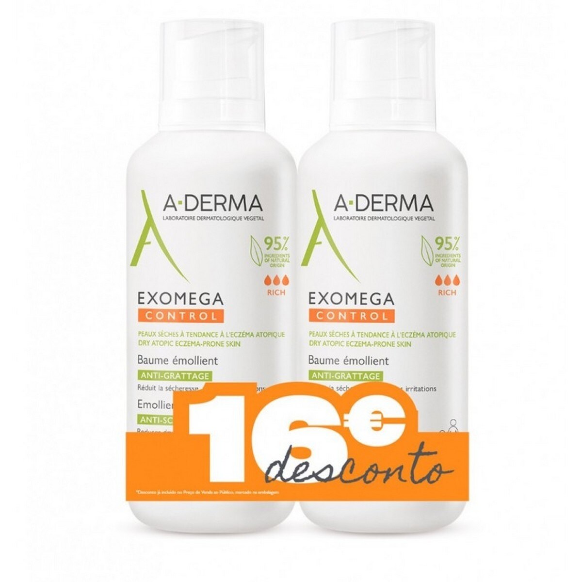 Duo Exomega Control Bálsamo Emoliente - 2x400 ml 1