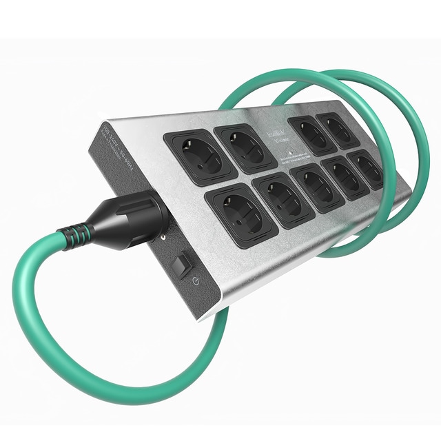Imagen 0 de Regleta de protección Isotek Corvus V5, 9 tomas (Reacondicionado Grado A)