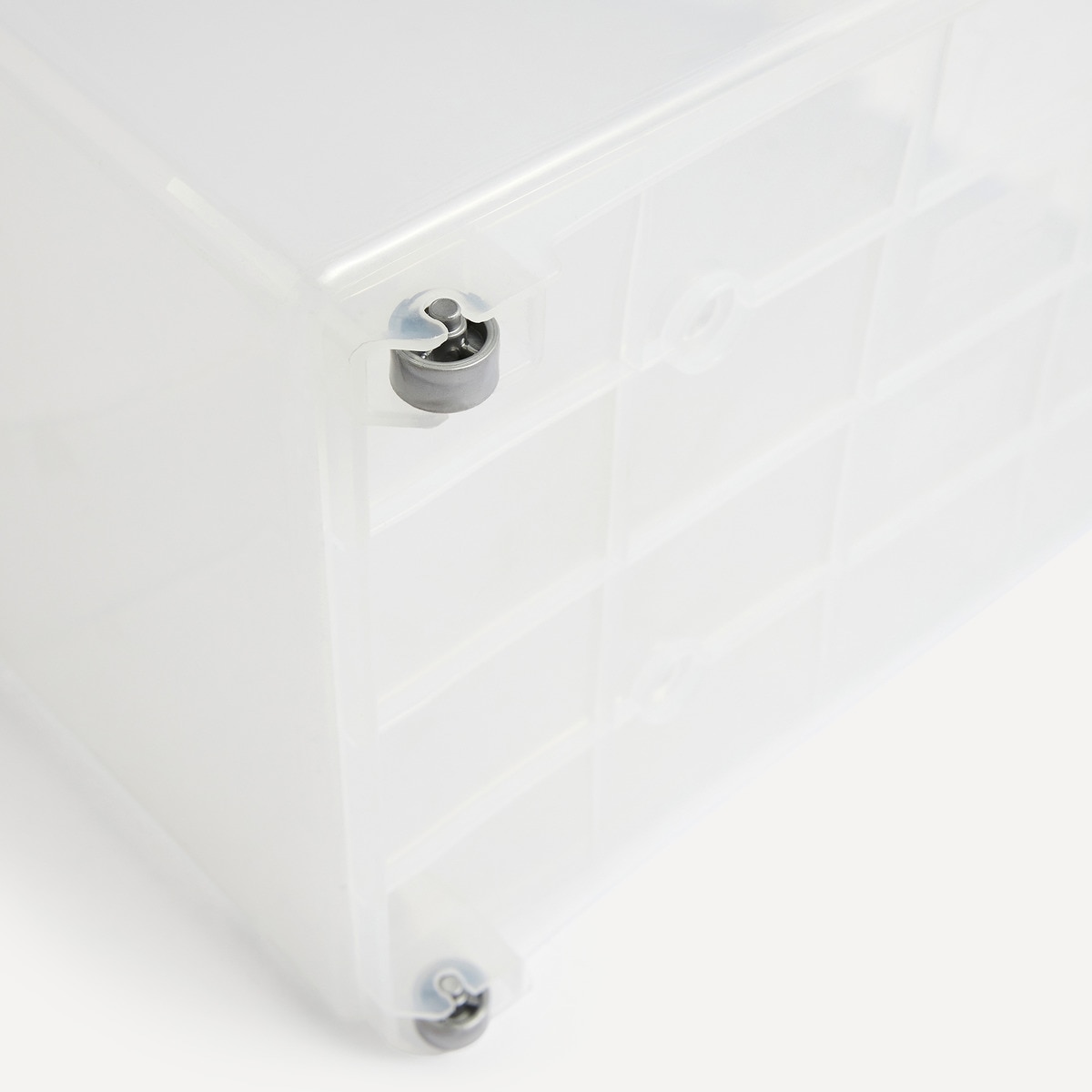 Organizador Grande com Rodas para Armários de Cozinha Transparente-5
