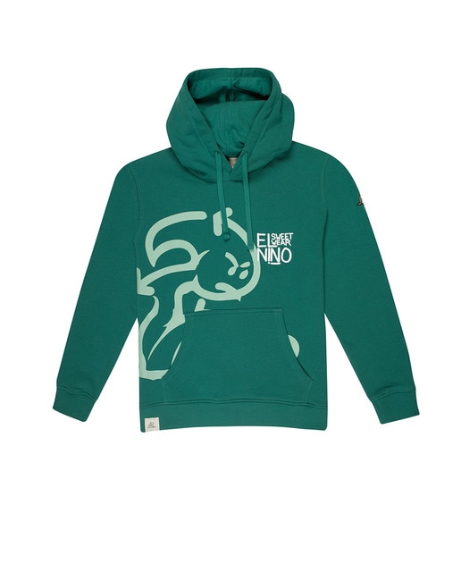 Imagen 0 de Sudadera de niño verde con bolsillos y capucha