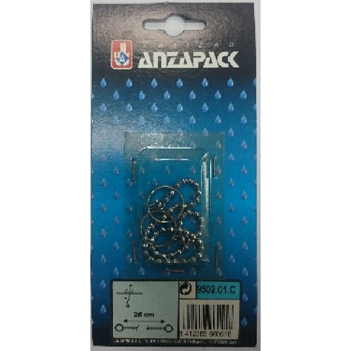 Corrente para Tampão - 25 cm Cromado-2