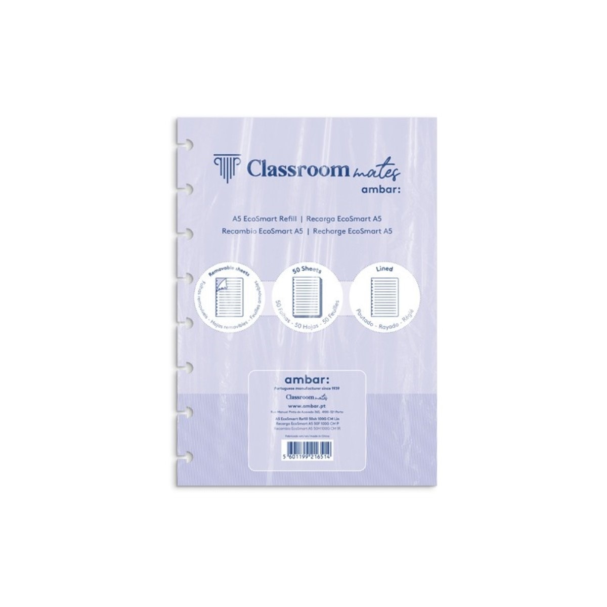 Imagem 0 de Recarga para Caderno EcoSmart Pautado - A5