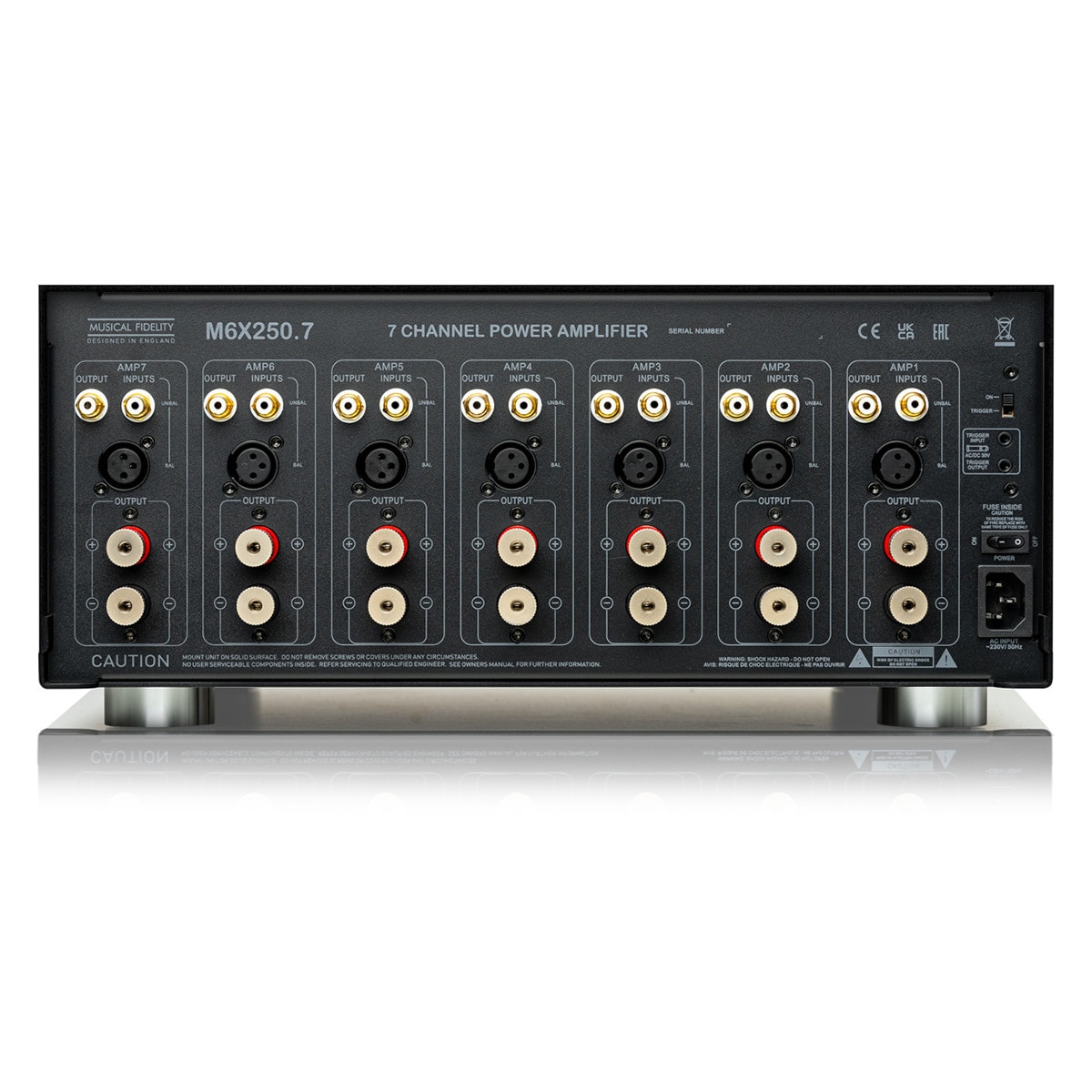 Etapa de potencia Musical Fidelity M6X 250.7 Multicanal negro Negro-2