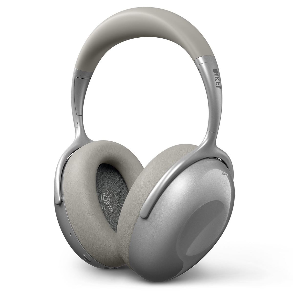 Écouteurs serretête Kef Mu7 True Wireless avec réduction de bruit Silver Grey