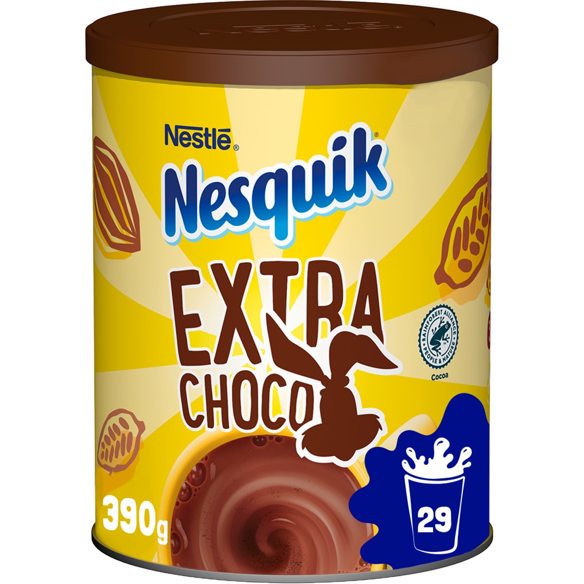 Extra Choc Achocolatado em Pó sem Glúten lata 390 g