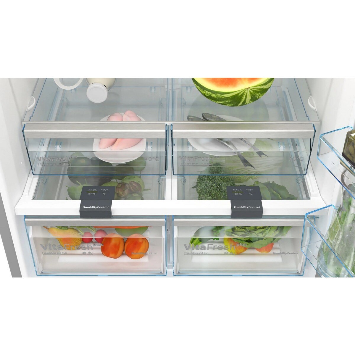 Frigorífico Combinado Bosch Série 4 KGN86VIEA VitaFresh, PerfectFit e No Frost e de 186 cm - Inox Anti-dedadas Inox-5