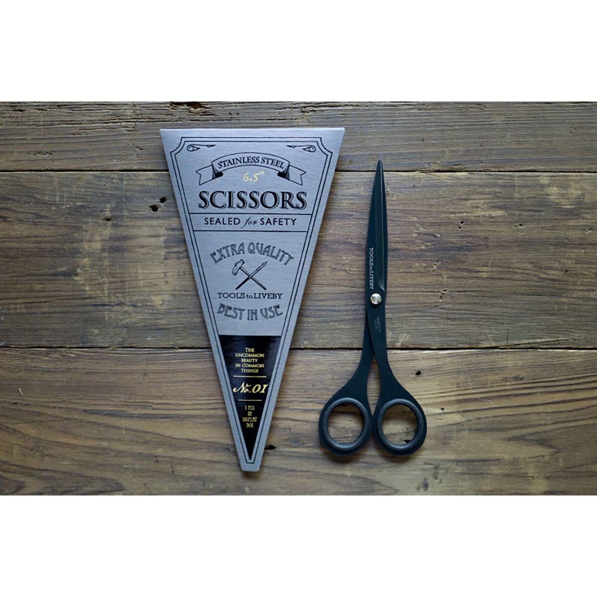 Tesouras de Aço 6,5 Polegadas - Preto Preto-5