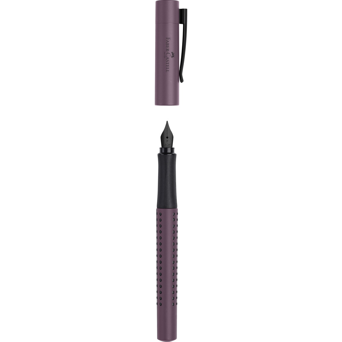 Pluma estilográfica GRIP 2022 punta F color del cuerpo frutos del bosque Faber-Castell 1