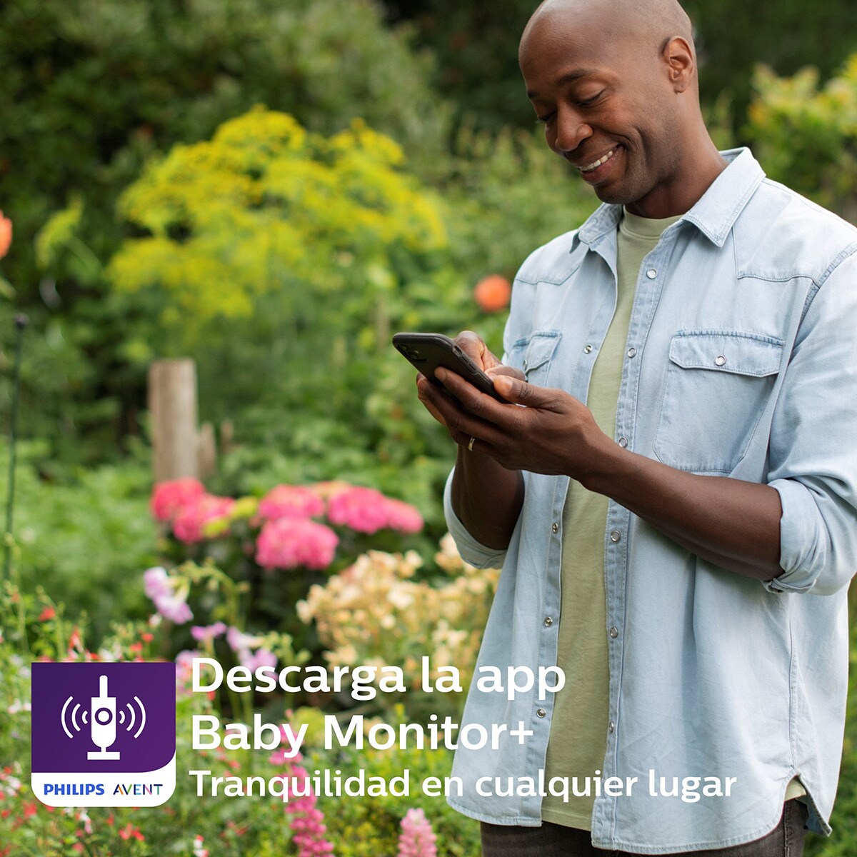 Vigilabebés Philips Avent Con App - Cámara HD, Visión Nocturna, Intercomunicación, Nanas Y Ruido Blanco