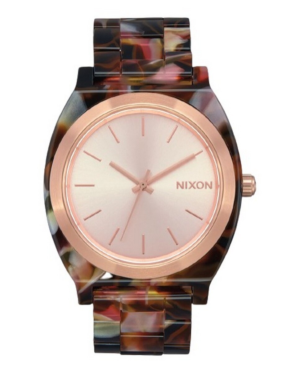 Imagem 0 de Relógio Time Teller Acetate Rose Gold / Pink Tortoise Nixon
