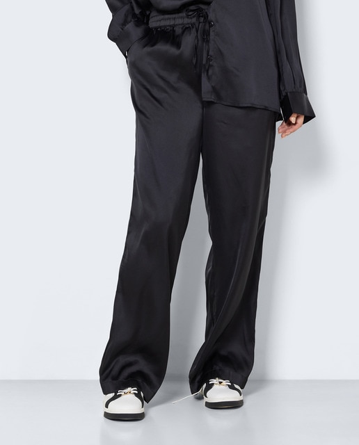 Imagen 0 de Pantalón de mujer satinado de pierna ancha