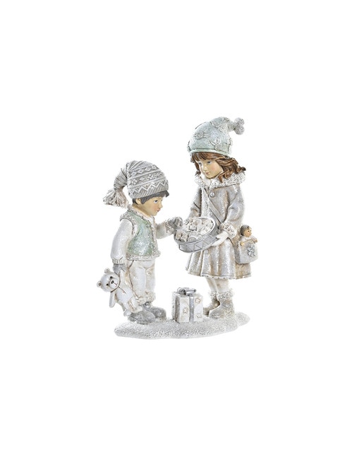 Imagen 0 de Figura resina niños gris