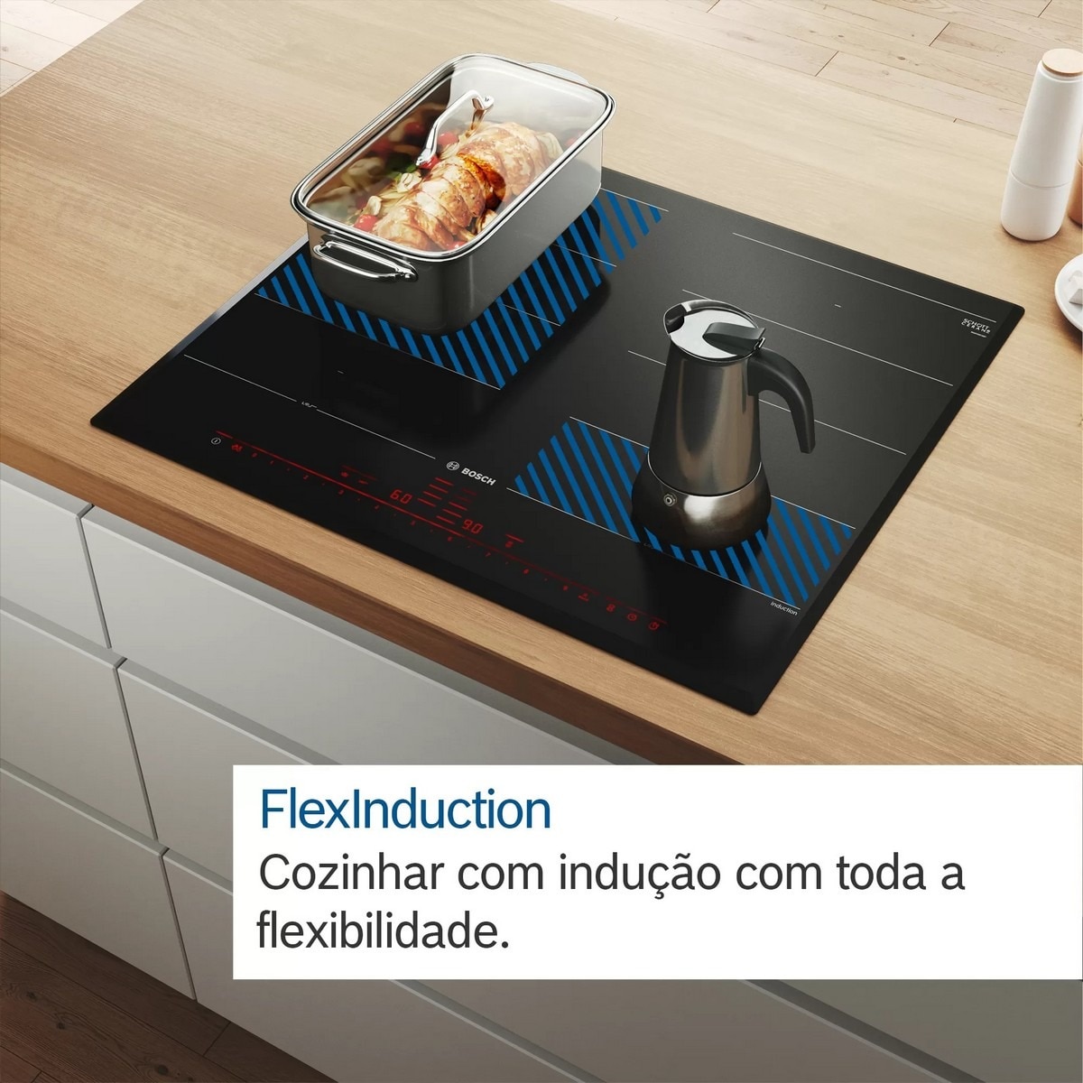 Placa de Indução Bosch Série 8 PXV875DV1E FlexInduction e PerfectFry com 5 Zonas e de 80 cm - Preto Preto-6