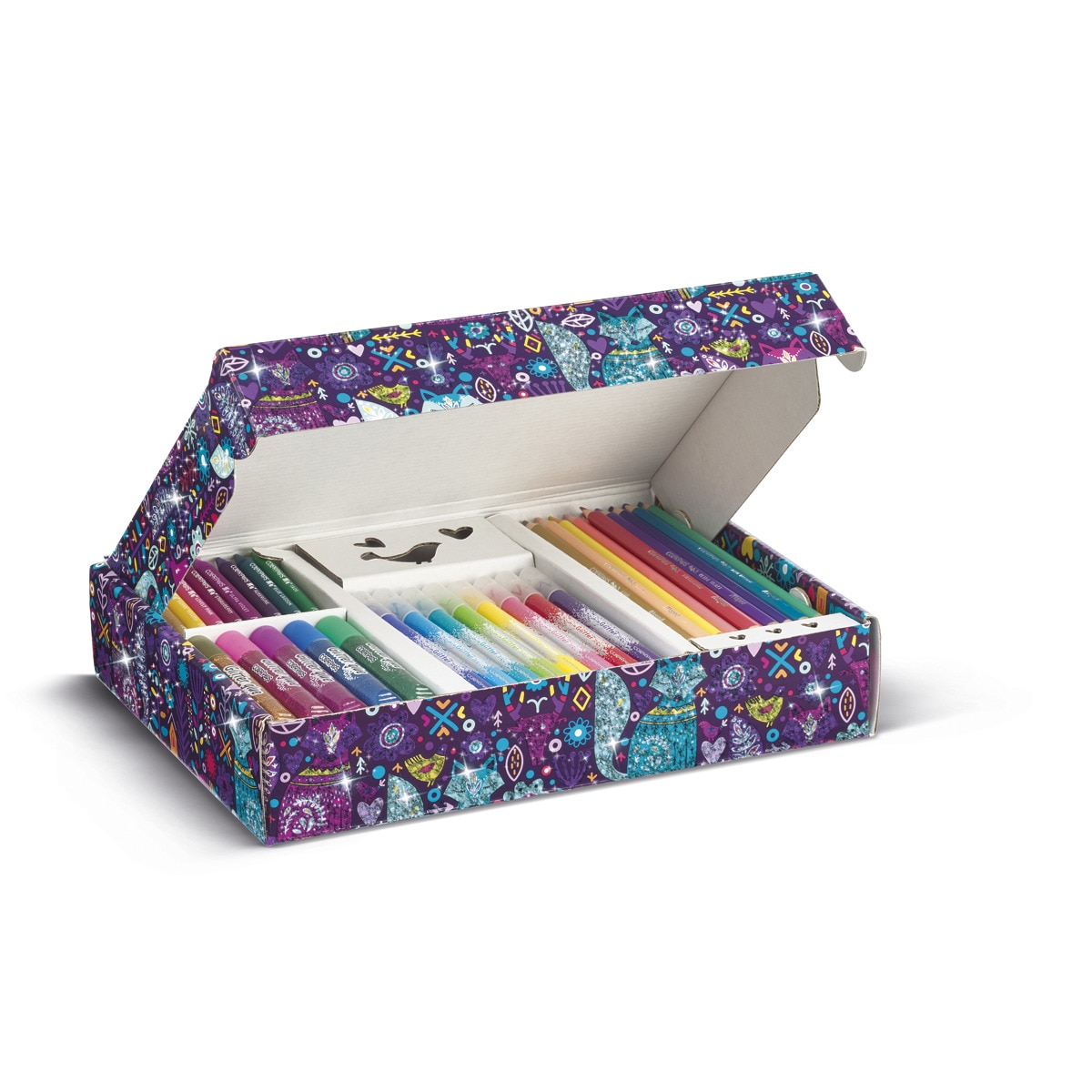 Kit colorear purpurina caja cartón Maped Multicolor-2