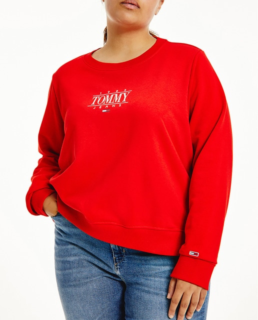 Imagen 0 de Sudadera de mujer talla grande de cuello redondo